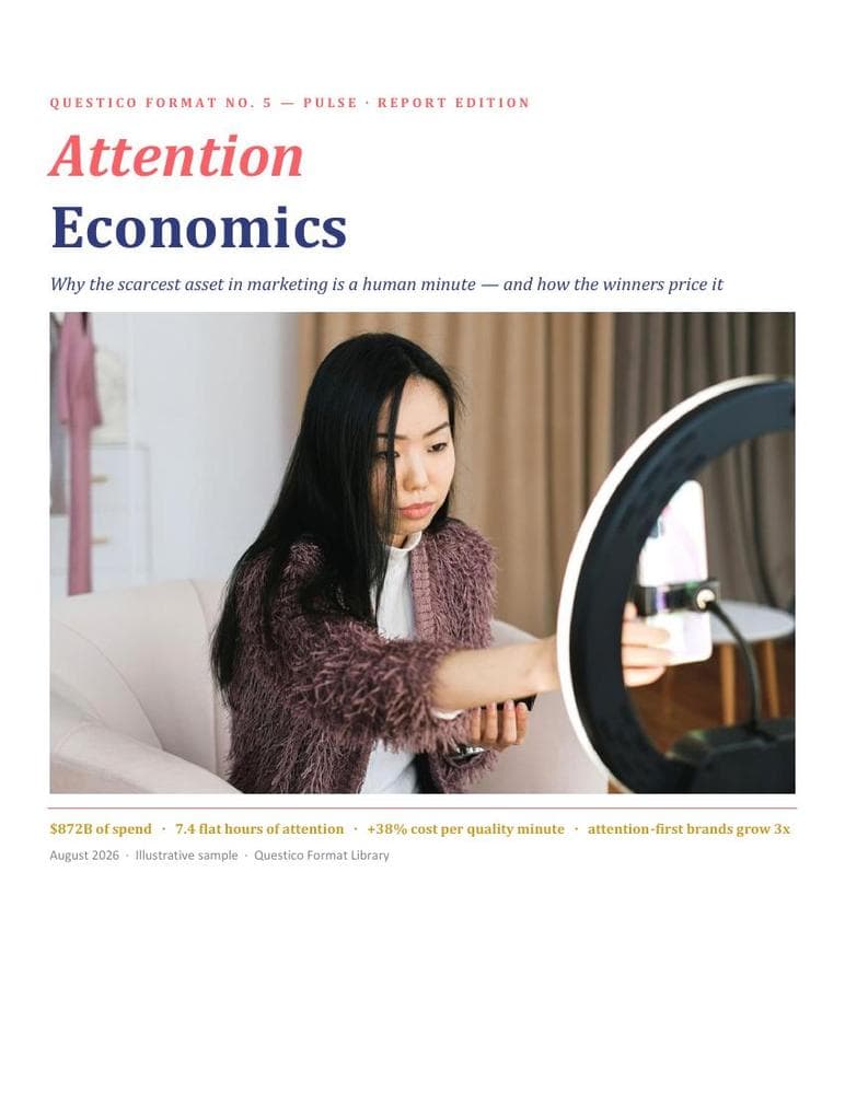 PULSE report format cover — illustrative sample