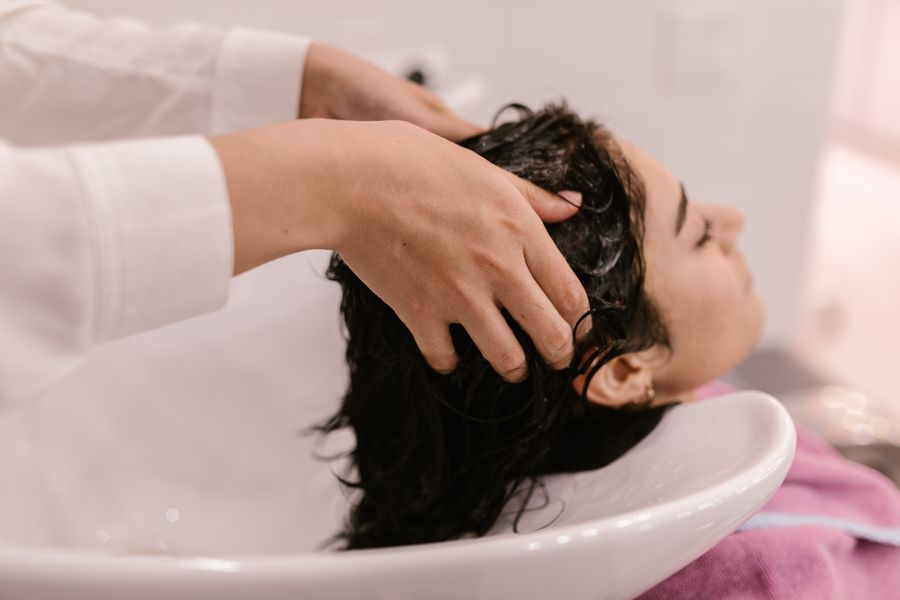 A relaxing hair wash at the Kaaya hair studio