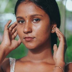 Young Indian woman with short hair