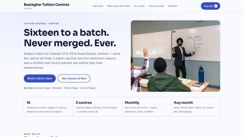 Bastaghar Tuition Centres template preview