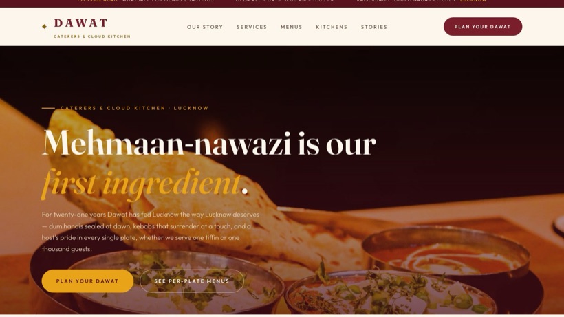 Dawat template preview
