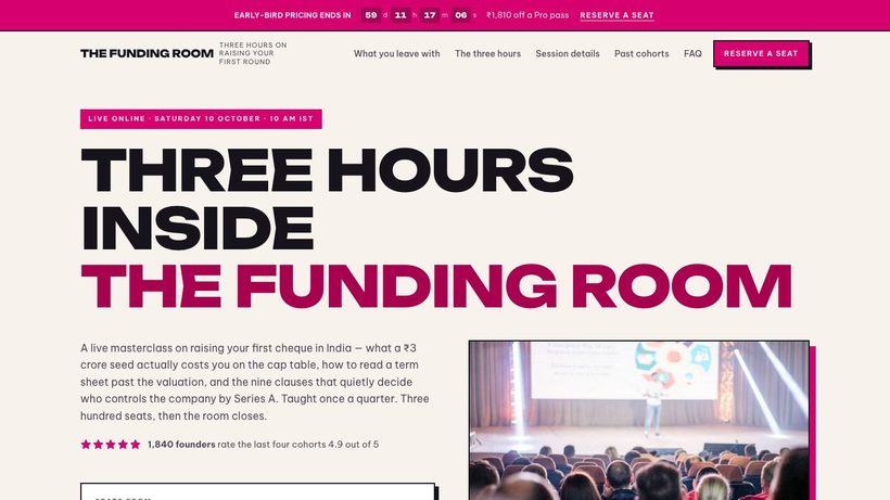 THE FUNDING ROOM template preview