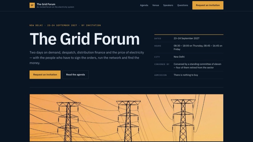 The Grid Forum template preview