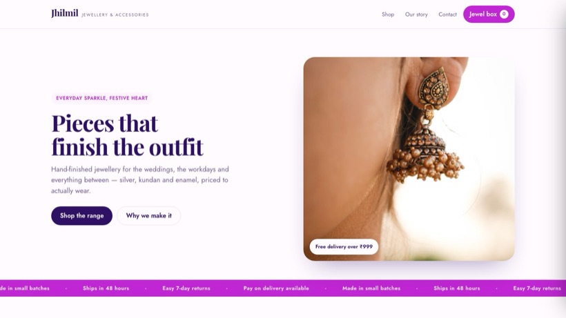 Jhilmil template preview
