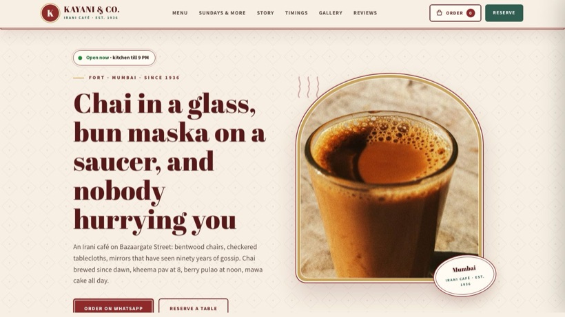 Kayani & Co. template preview