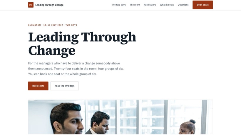 Leading Through Change template preview