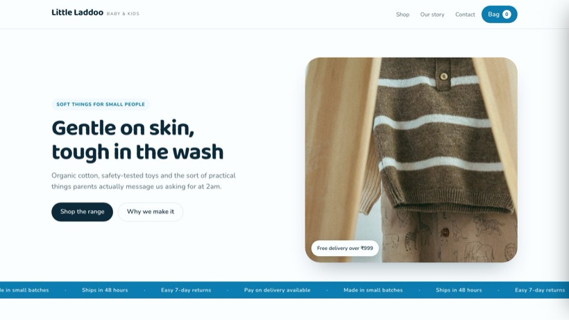 Little Laddoo template preview
