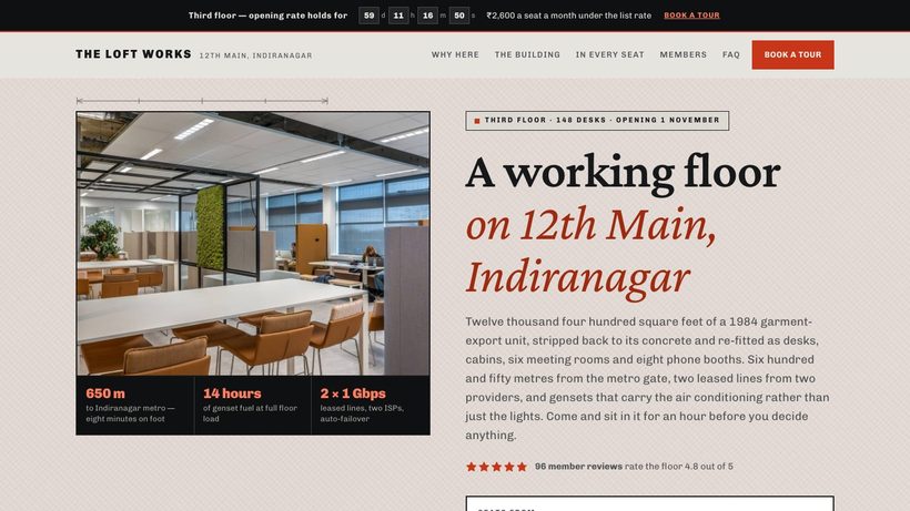 THE LOFT WORKS template preview