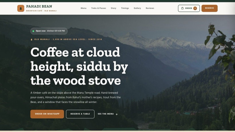 Pahadi Bean template preview