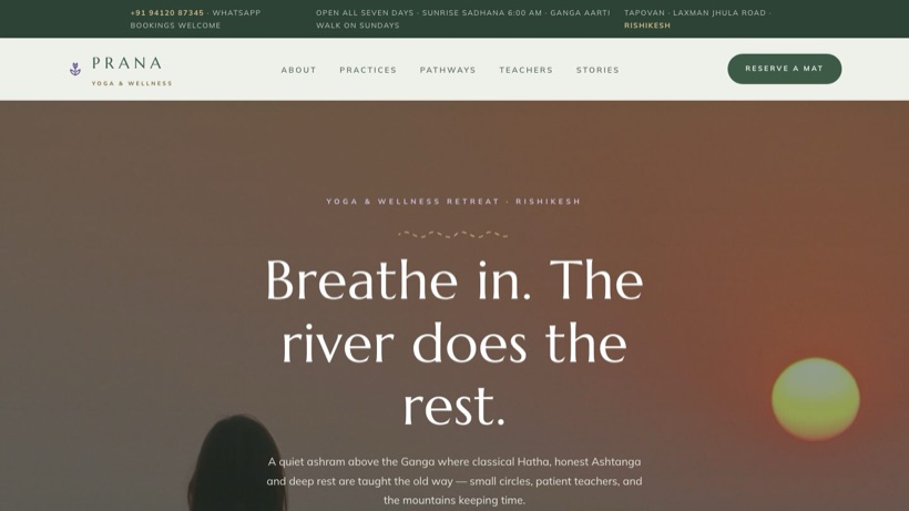Prana template preview