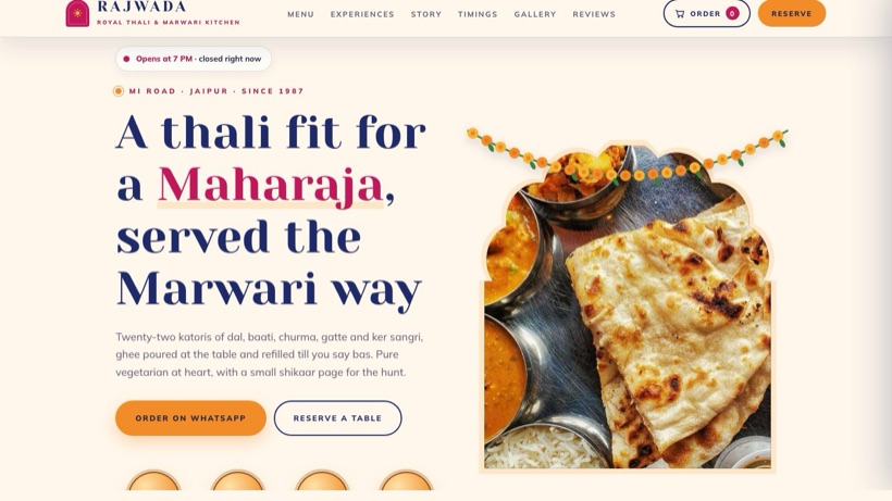 Rajwada template preview