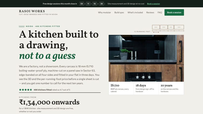 RASOI WORKS template preview
