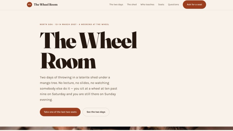 The Wheel Room template preview